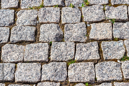 Background of cobblestones making from stone blocks