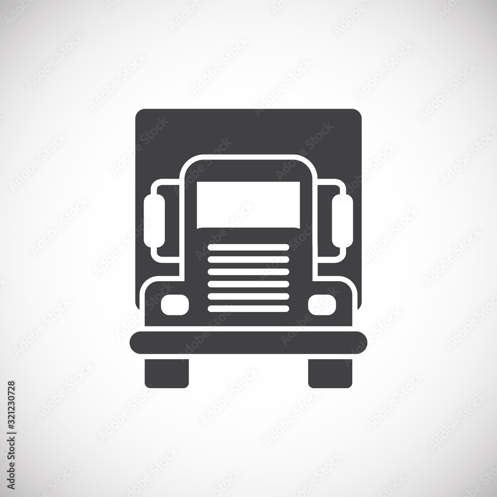 Car related icon on background for graphic and web design. Creative illustration concept symbol for web or mobile app.