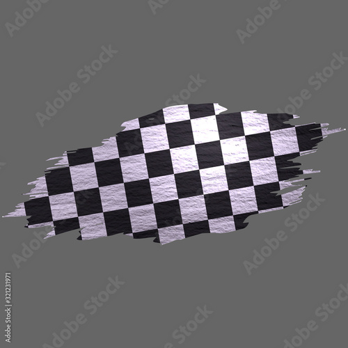 Grunge styled race flag