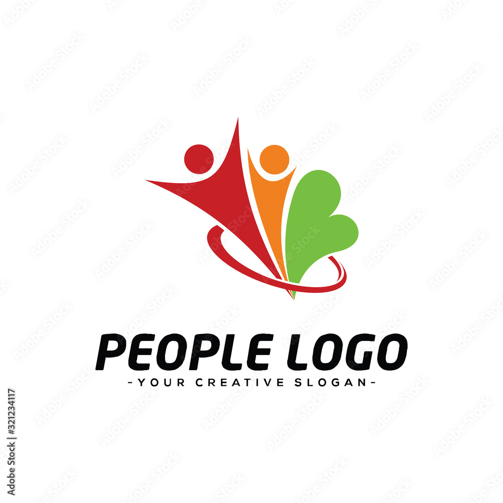 People Logo, Human Logo, Social Logo