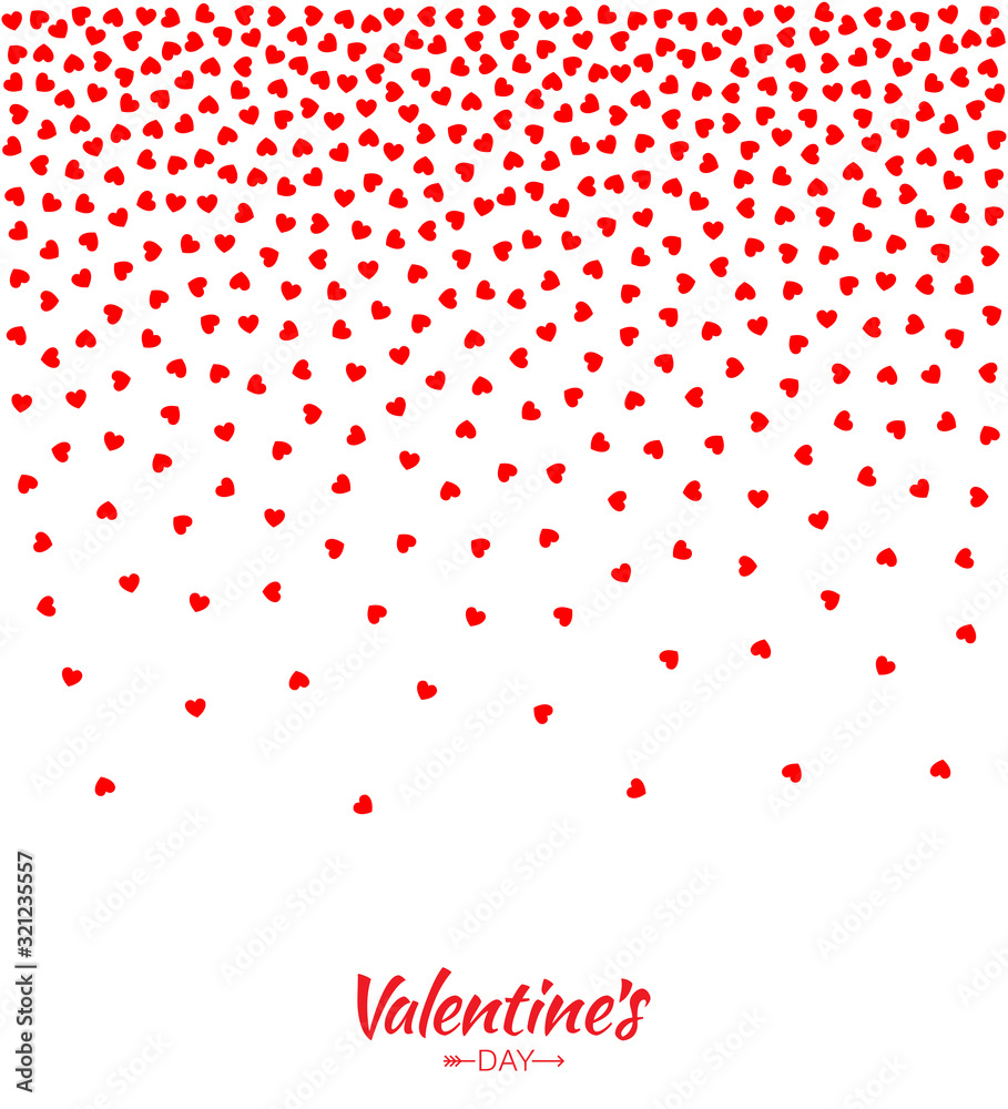 Abstract Red Hearts Gradient Background for Valentines Day Design Vector Illustration Card. Wedding Invitation Card backdrop. Design element of background for medical, health, treatment. Vector
