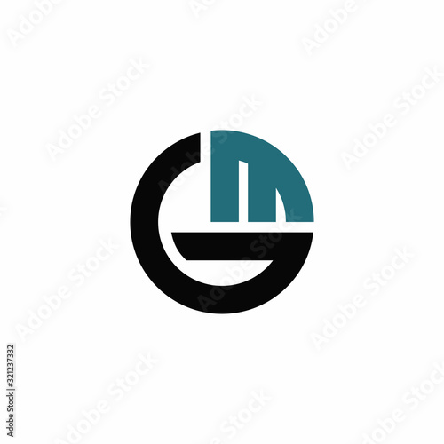 Initial letter gm or mg logo vector design templates