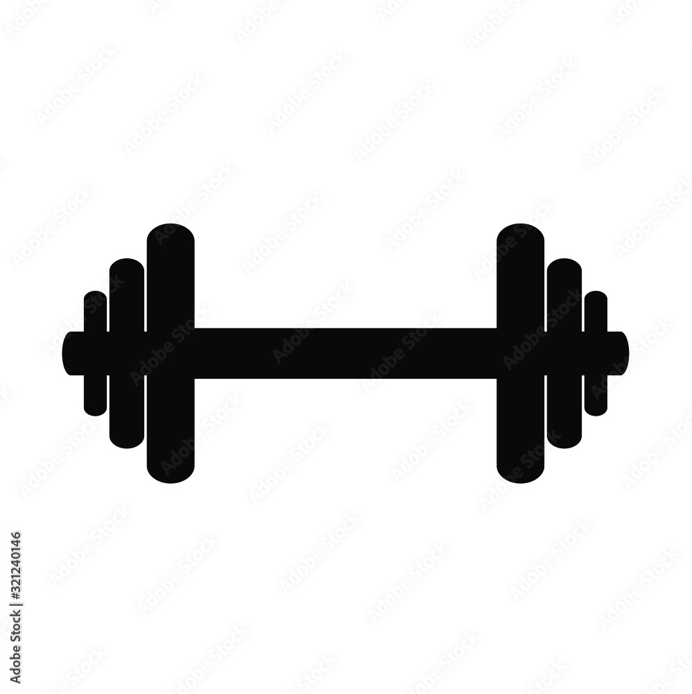 dumbbells isolated on white background dumbbells isolated on white background