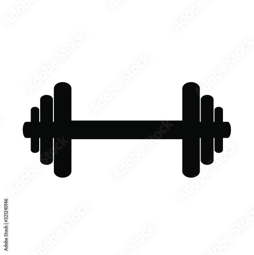 dumbbells isolated on white background
