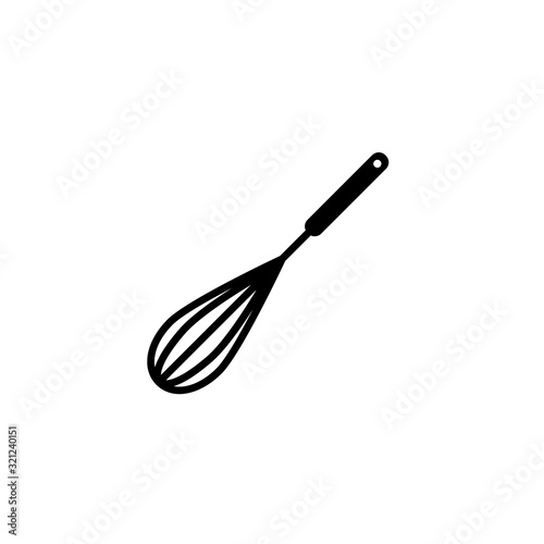 Vector whisk icon mixer. Kitchen beater cooking whisk bakery food blender