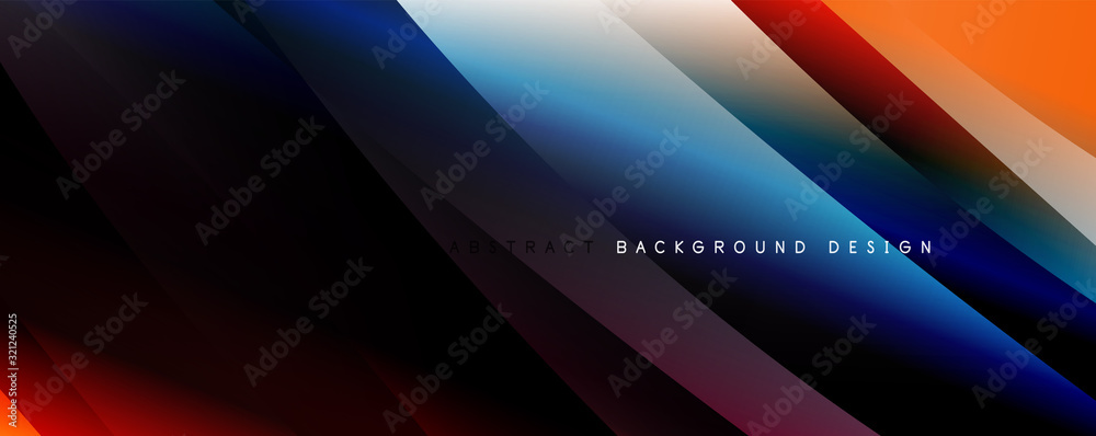 Wave liquid style lines with shadows and light on gradient background Wave liquid style lines with shadows and light on gradient background