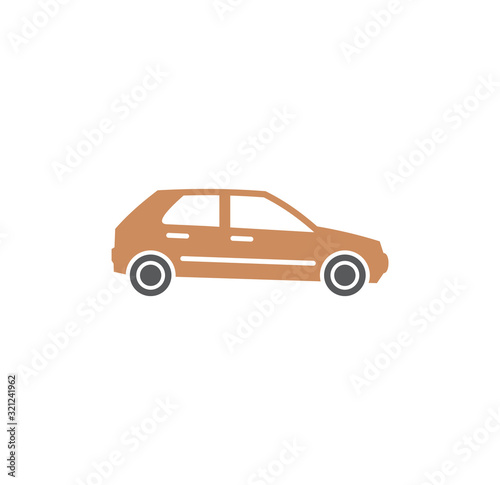 Car related icon on background for graphic and web design. Creative illustration concept symbol for web or mobile app