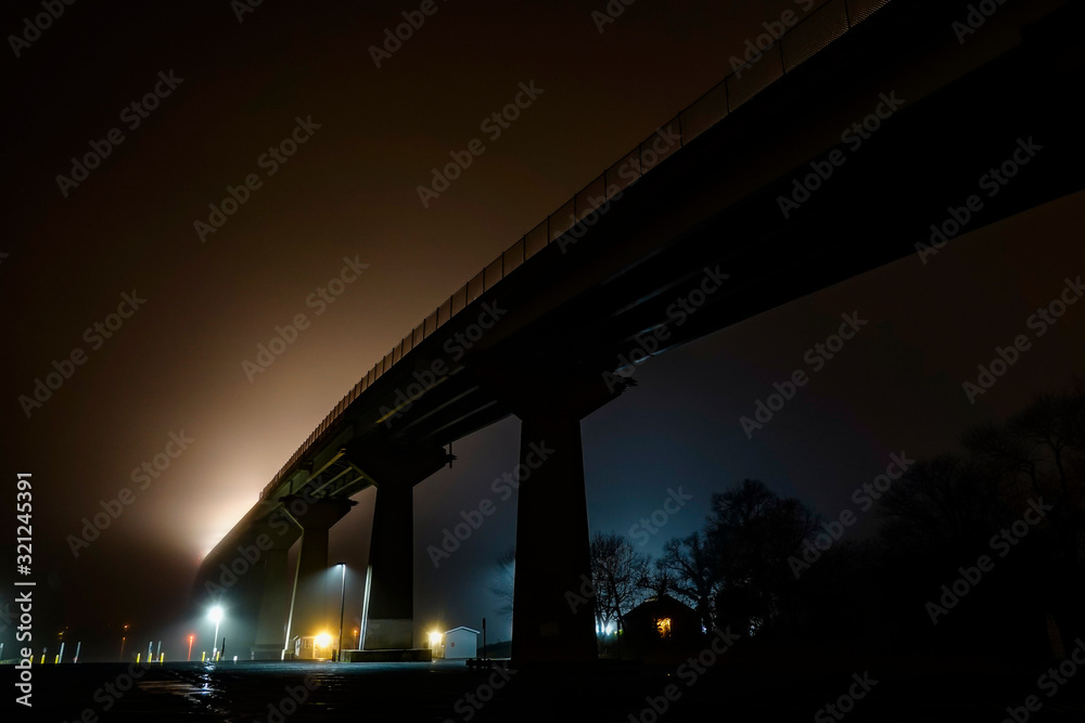 Solomons, Maryland, USA, The Solomons Isalnd bridge over the Patuxent river. Solomons, Maryland, USA, The Solomons Isalnd bridge over the Patuxent river.