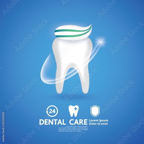 Dental Care Creative Concept vector illustration.