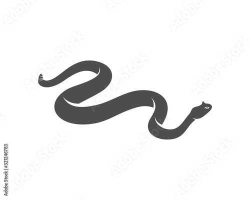 Viper snake logo design vector, Animal graphic, Snake design Template illustration