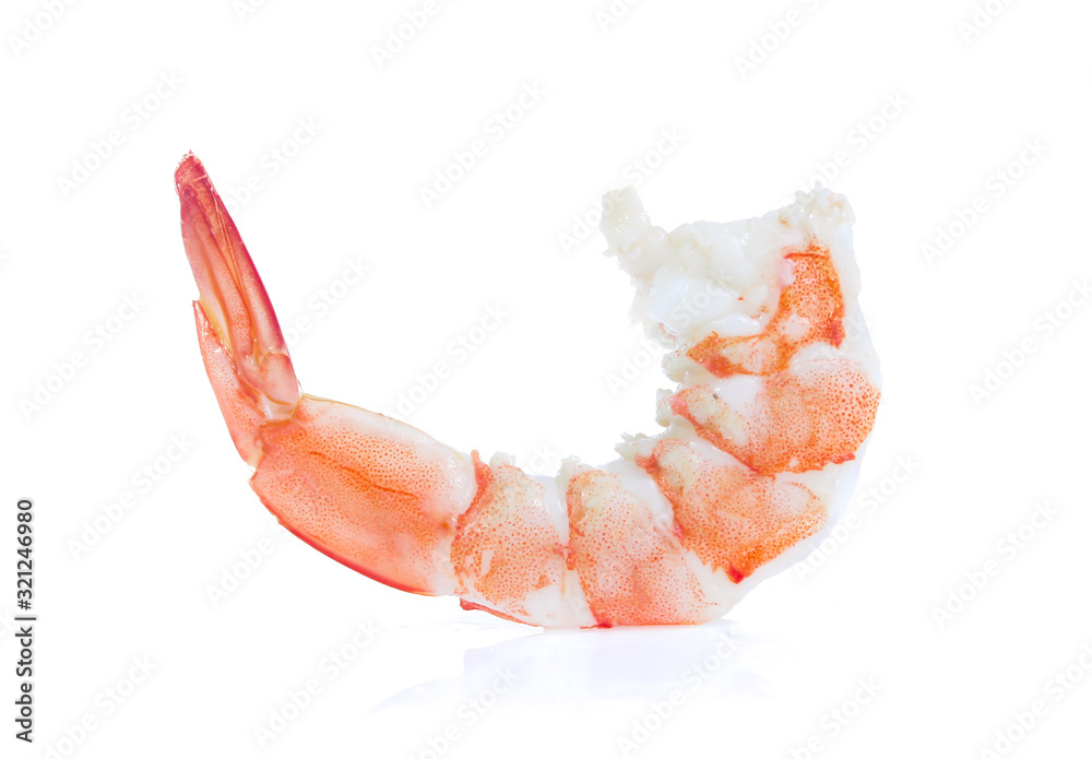 Shrimp isolated on the white background Shrimp isolated on the white background