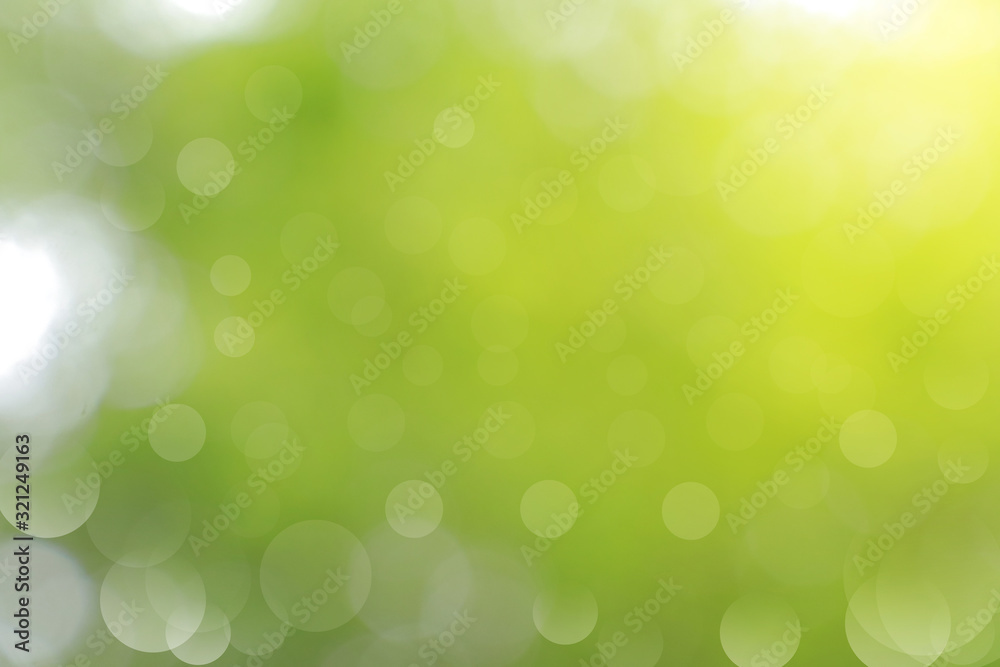 bokeh Bright glowing green nature background in the form of bokeh bokeh Bright glowing green nature background in the form of bokeh