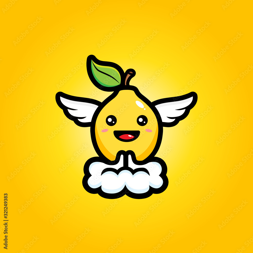 Fototapeta premium cute lemon vector design