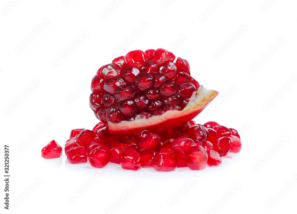 Pomegranate   isolated on white background