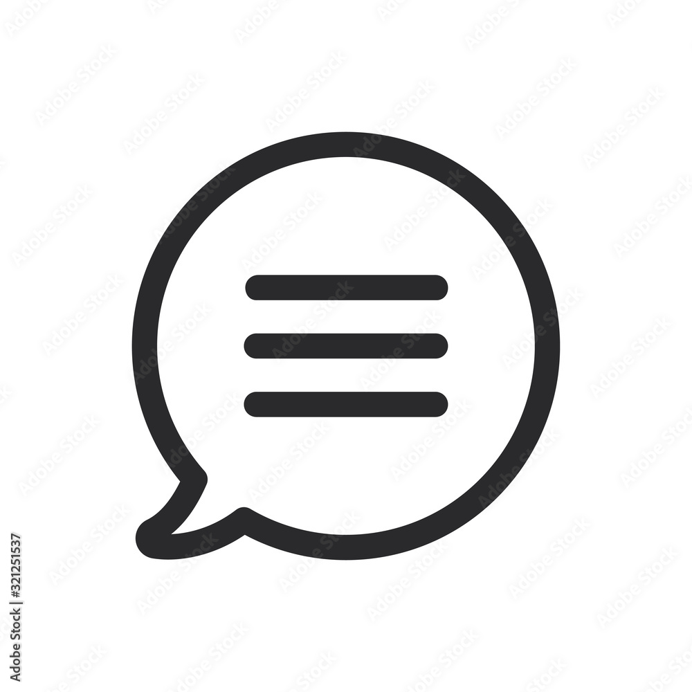 Chat vector icon in modern style for web site and mobile app Chat vector icon in modern style for web site and mobile app