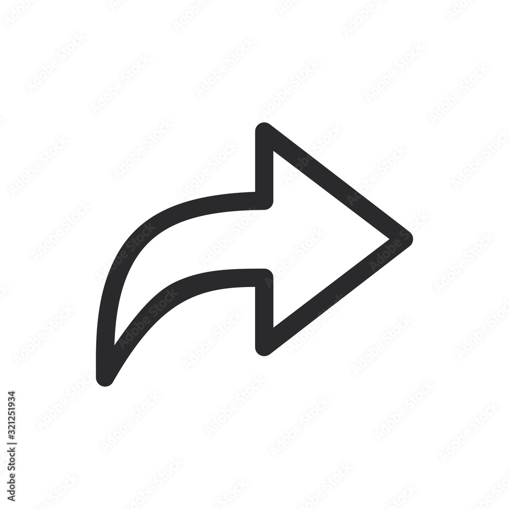 Next vector icon in modern style for web site and mobile app Next vector icon in modern style for web site and mobile app