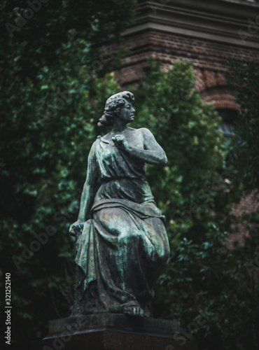 statue of an angel in the park