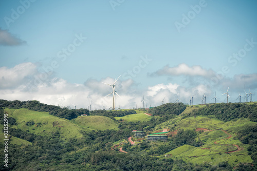 windmill landscape of Costa Rica