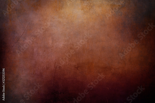 Reddish grungy canvas backdrop