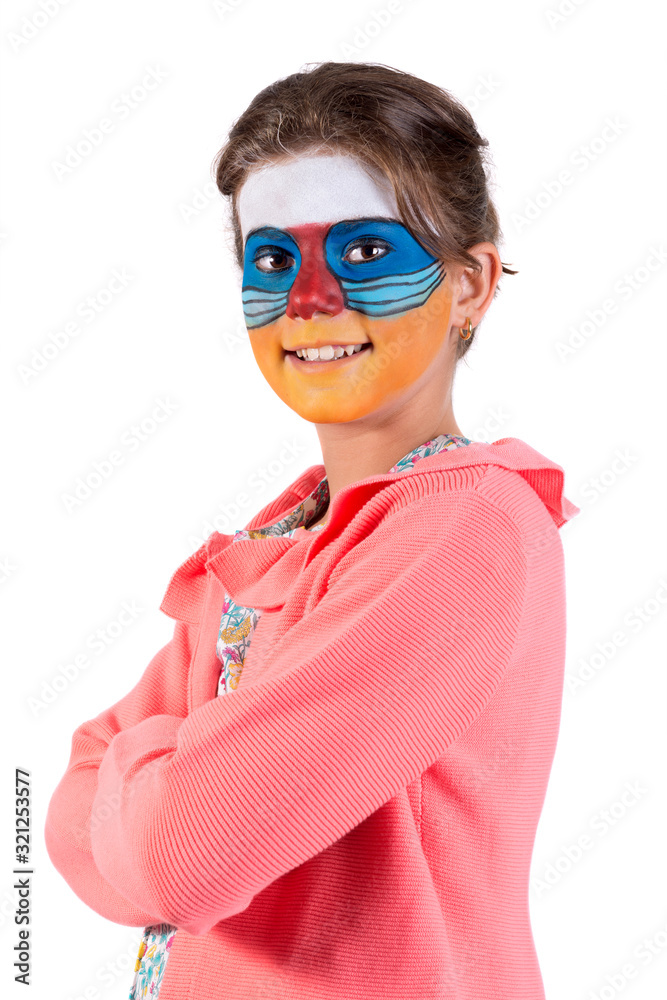 Girl with face-paint Girl with face-paint
