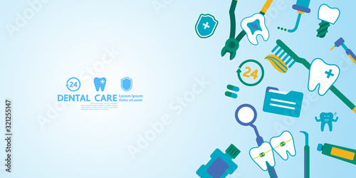 Dental Care Creative Concept vector illustration.
