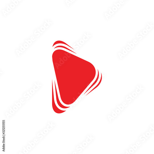 Moving, energetic arrow sign, vector logo design