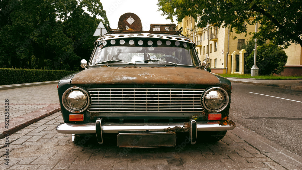 old soviet car from the USSR