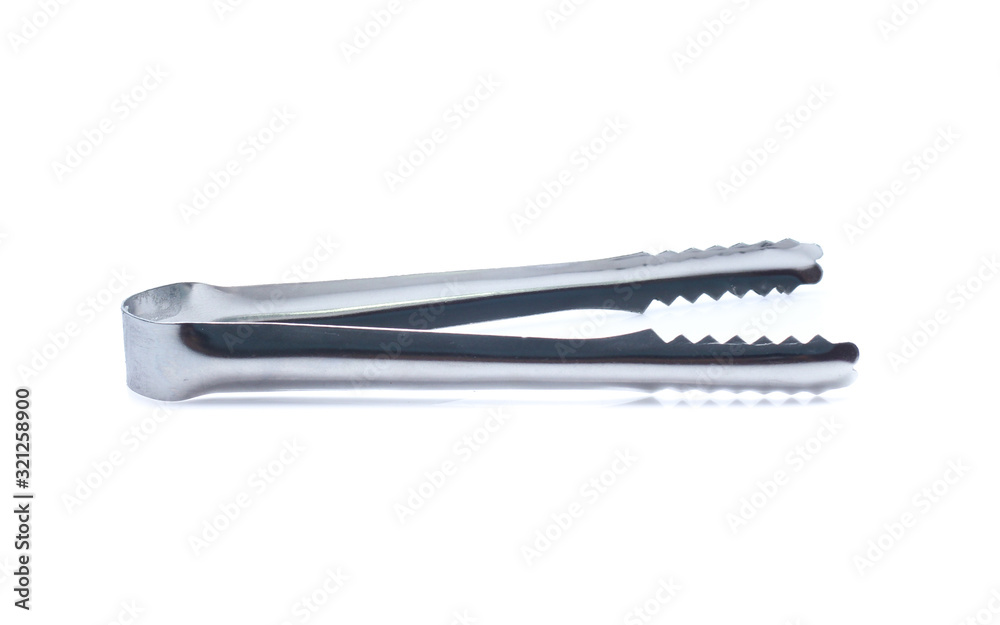 Ice tongs isolated on a white background