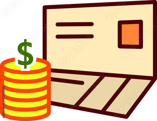 bankbook icon, vector