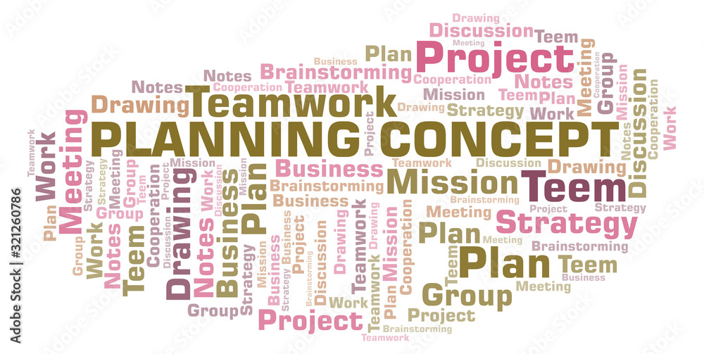 Planning Concept word cloud.