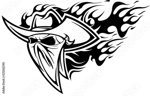 Outlaw with flames