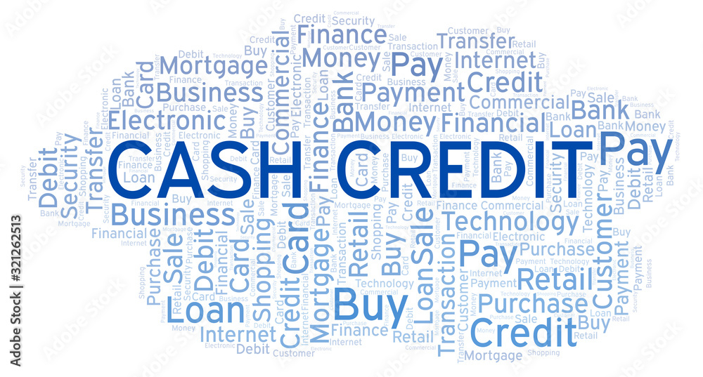 Cash Credit word cloud.
