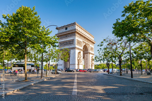 Arc de Triomphe located in Paris, France