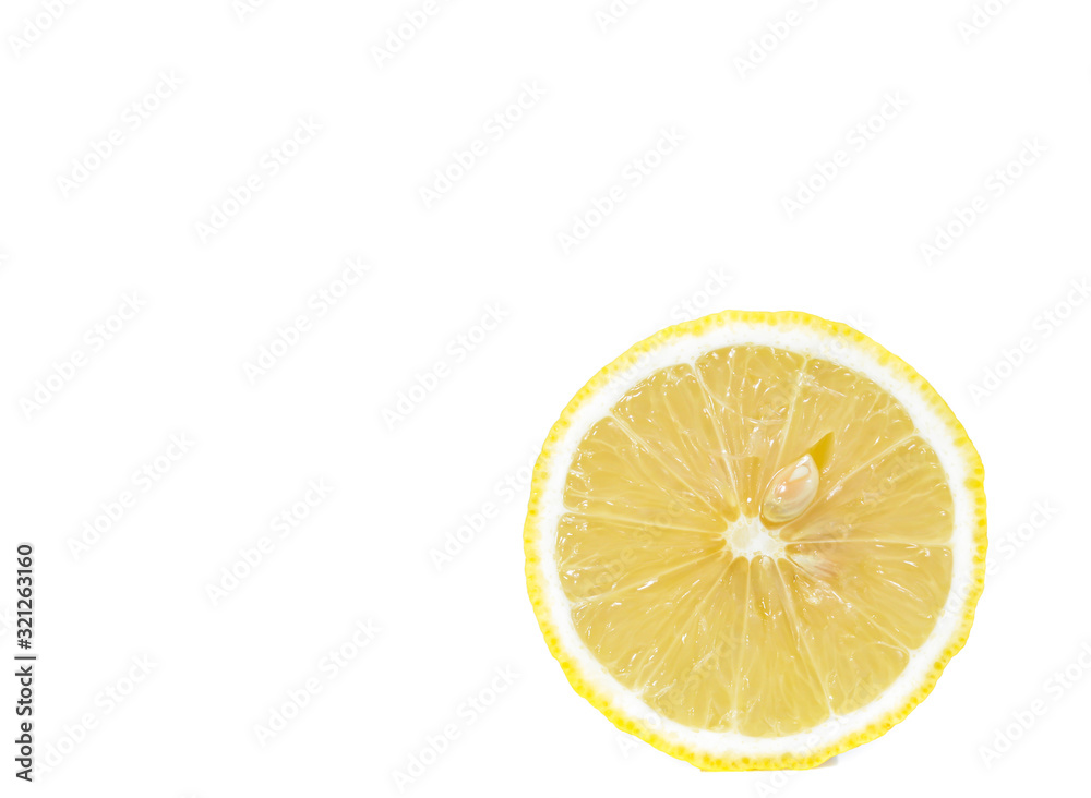 lemon isolated on white