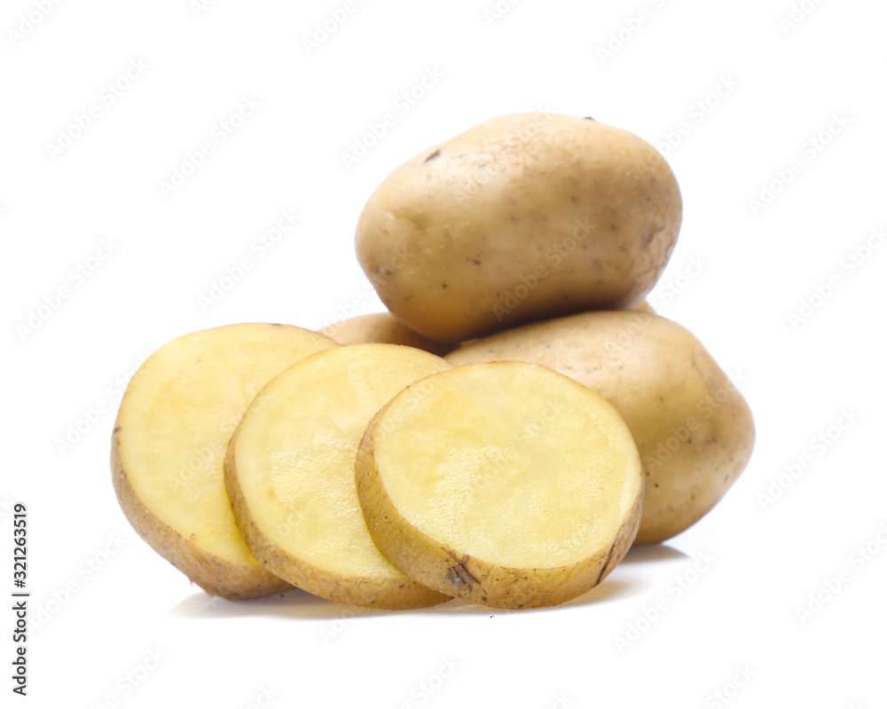 potato isolated on white background