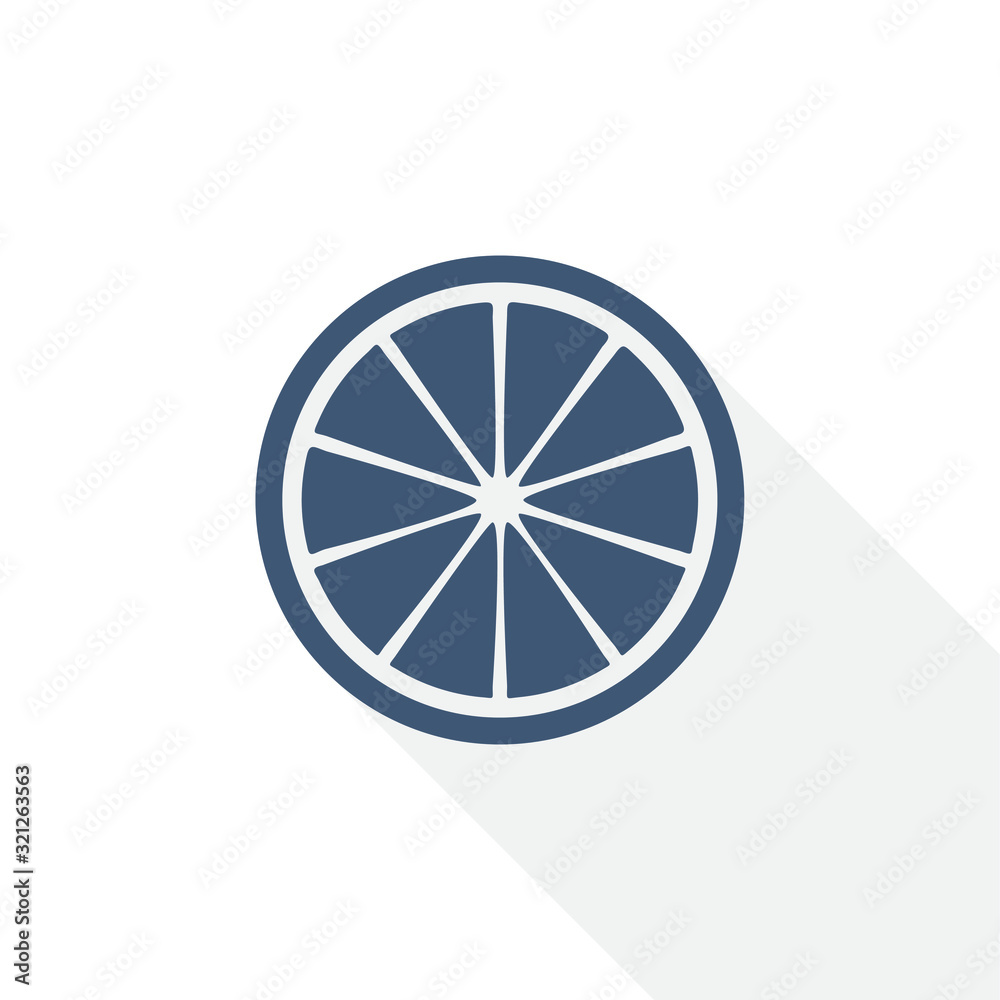 Lemon vector icon, fruit, fresh citrus concept flat design illustration Lemon vector icon, fruit, fresh citrus concept flat design illustration