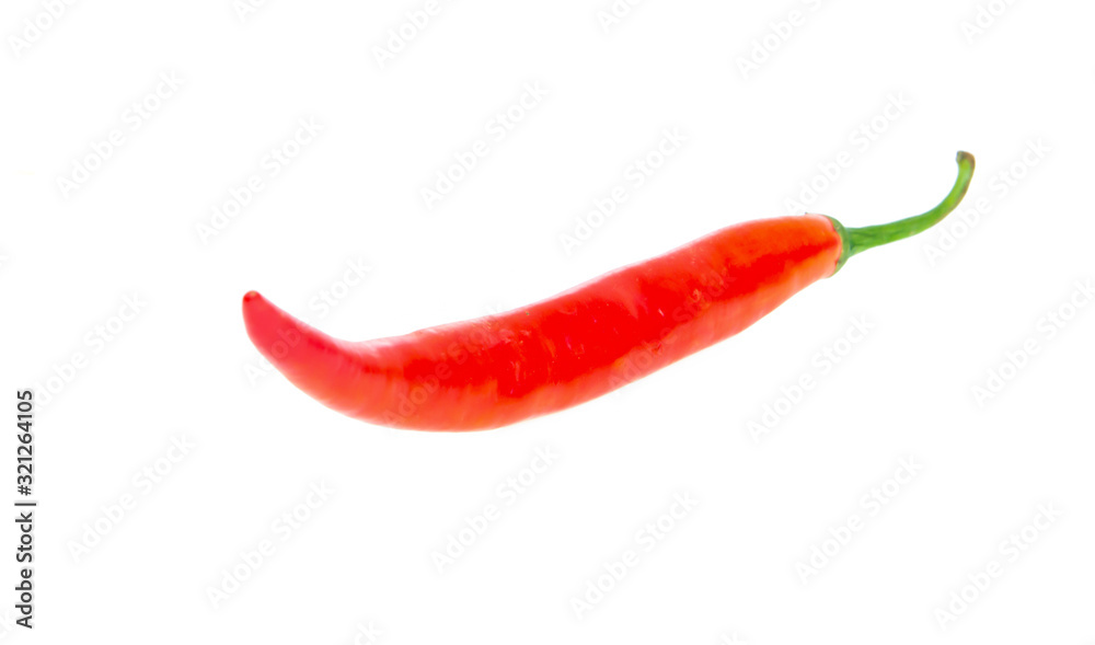 chilli isolated on white background