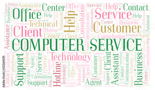 Computer Service word cloud.