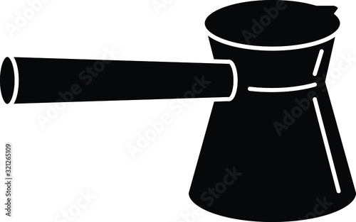 turkish coffee pot icon, Vector illustration