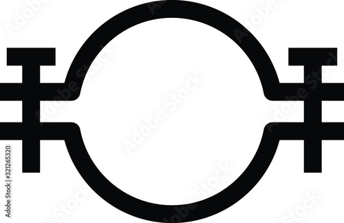 clamps coupling  icon, Vector illustration