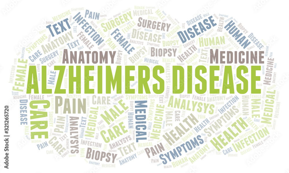 Alzheimers Disease word cloud.