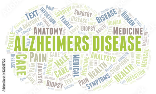Alzheimers Disease word cloud.