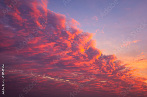 Clouds during the sunrise - natural background