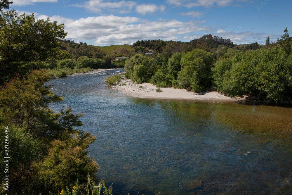 River South Island New Zealand Eighty eight valley