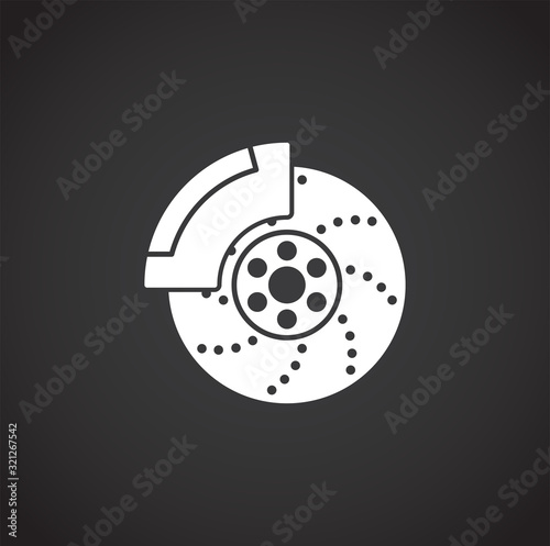 Car tuning related icon on background for graphic and web design. Creative illustration concept symbol for web or mobile app.