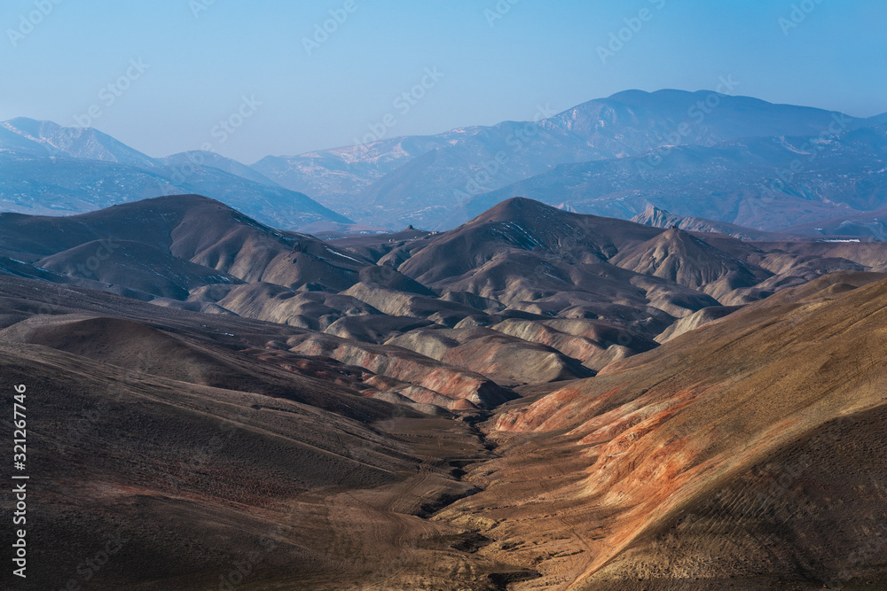 Huge fault in mountains after a earthquake