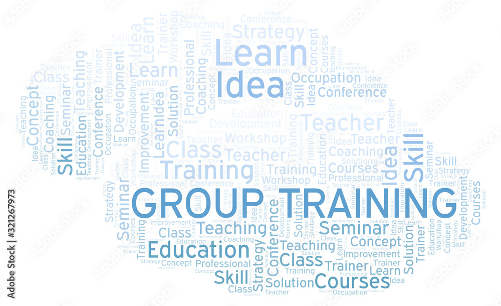 Group Training word cloud. Group Training word cloud.