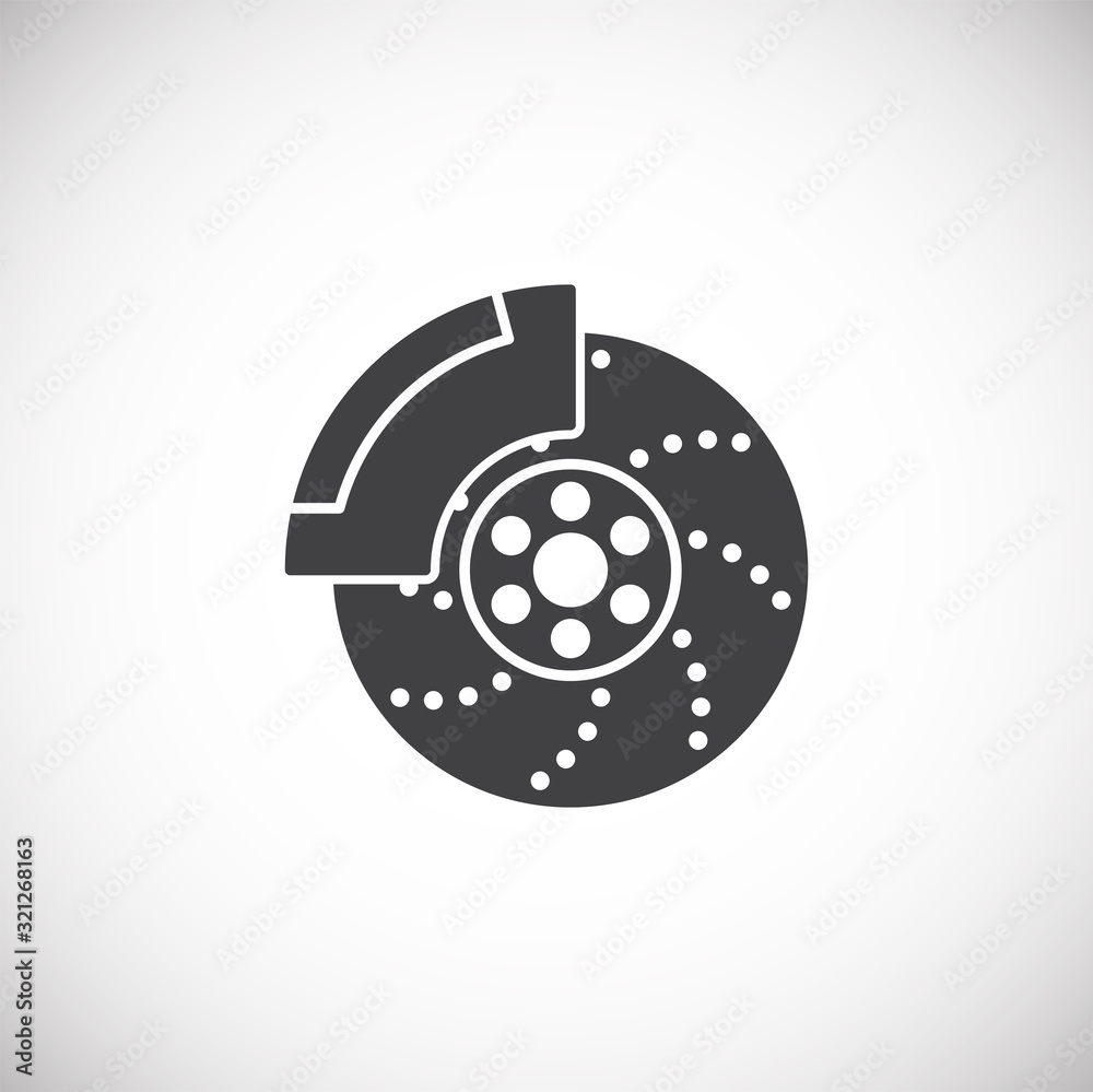 Fototapeta premium Car tuning related icon on background for graphic and web design. Creative illustration concept symbol for web or mobile app.