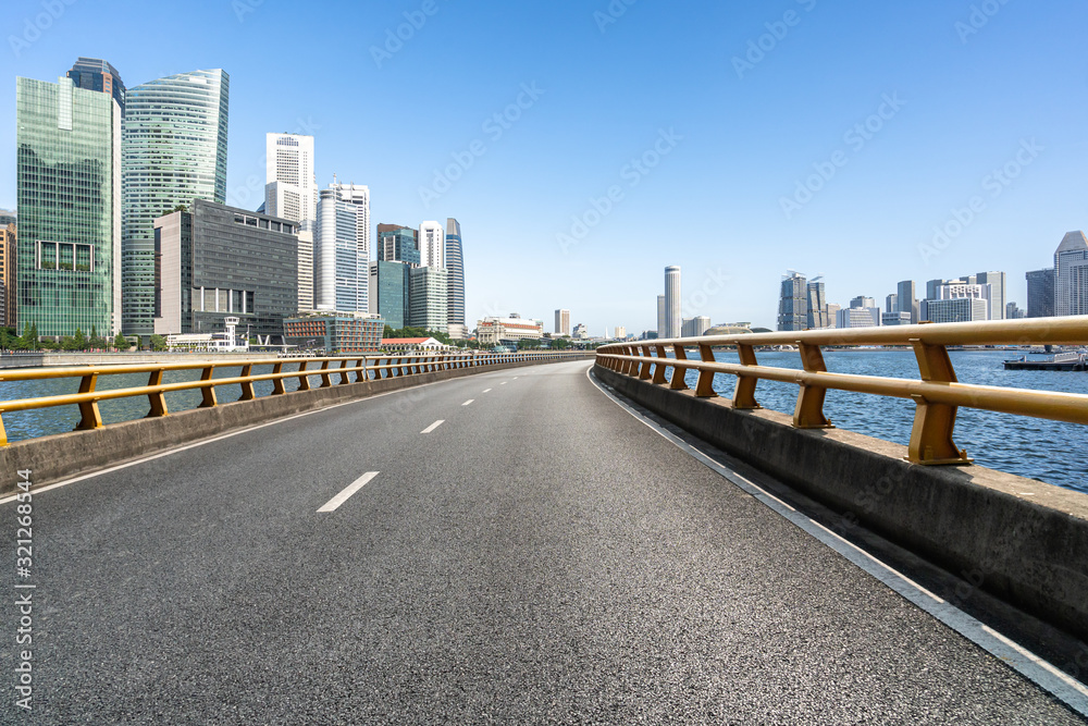 Obraz premium road in city