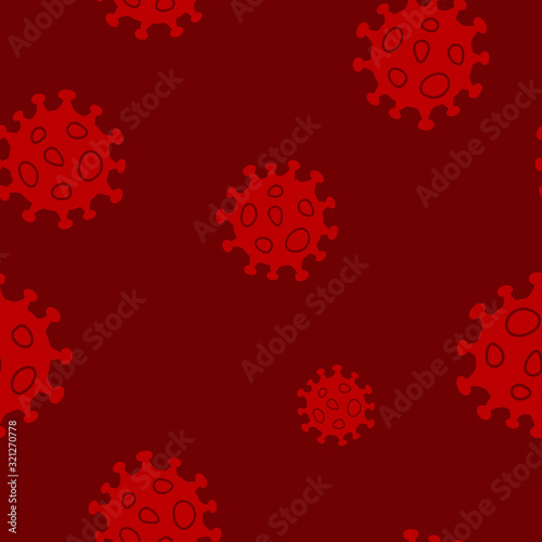 Seamless pattern with Coronavirus for your design